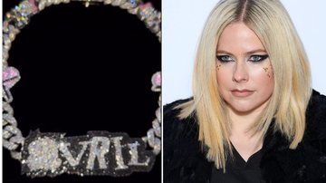 Corrente de diamantes custou 80 mil dólares, cerca de R$ 422 mil reais (Foto: reprodução/Instagram) / Avril Lavigne (Foto: Pascal Le Segretain/Getty Images)