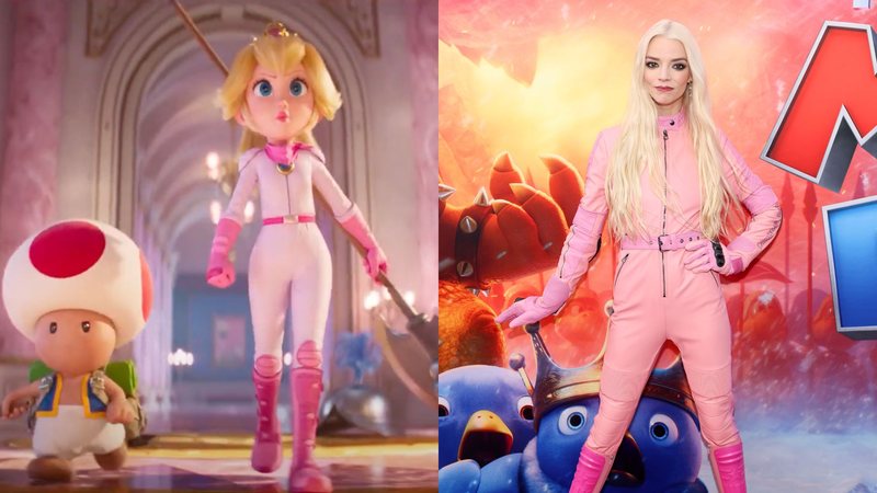 Anya Taylor-Joy sorprende con cosplay de Peach en estreno de Super Mario
