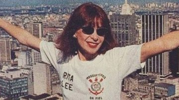 Rita Lee com camisa do Corinthians, time do coração (Foto: Reprodução)