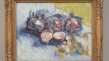A pintura 'Repolhos vermelhos e cebolas (1887)' de Van Gogh, foi batizada após a sua morte (Foto: reprodução)