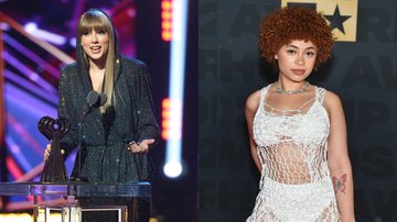 Ice Spice (Foto: Paras Griffin/Getty Images for BET) e Talyor Swift (Foto: Monica Schipper/Getty Images)