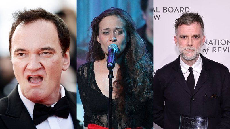 Quentin Tarantino (Foto: Vittorio Zunino Celotto/Getty Images), Fiona Apple (Foto: Frederick M. Brown/Getty Images) e Paul Thomas Anderson (Foto: Jamie McCarthy/Getty Images for National Board of Review)