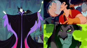Malévola, Gaston e Scar, três dos melhores vilões da Disney (Foto: Reprodução/Disney)