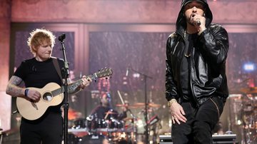 Performance de Ed Sheeran e Eminem (foto: Getty images)