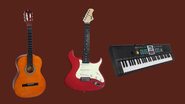 Confira nossa seleção de alguns instrumentos e seus acessórios essenciais! - Créditos: Reprodução/Amazon