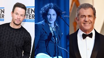 Mark Wahlberg (Foto: Theo Wargo/Getty Images for Sony Pictures), Jack White (Foto:Jason Merritt/Getty Images) e Mel Gibson (Foto: Frazer Harrison/Getty Images)