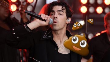 Fotomontagem de Joe Jonas (Getty Images) e emoji