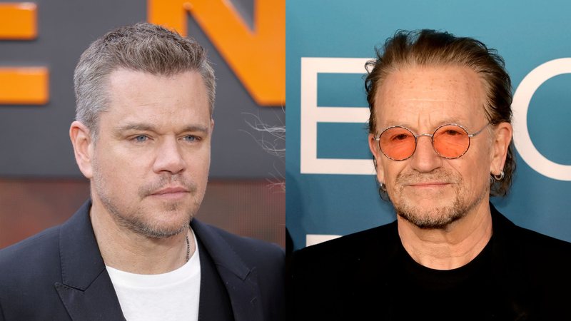 Matt Damon e Bono (Getty Images)