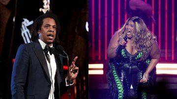 Jay-Z e Lizzo (Wendell Teodoro/Getty Images | Dimitrios Kambouris/Getty Images)