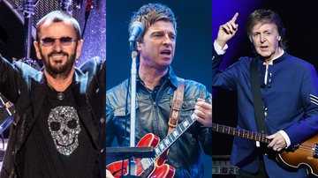 Paul McCartney (Foto: Gustavo Caballero/Getty Images), Noel Gallagher (Foto: Samir Hussein/Getty Images) e Ringo Starr (Foto: Noam Galai/Getty Images)