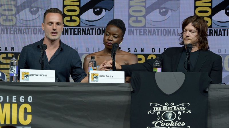 andrew Lincoln, Danai Gurira, Norman Reedus (Foto: Kevin Winter/Getty Images)