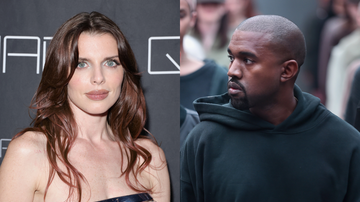 Julia Fox (Foto: Michael Loccisano/Getty Images) e Kanye West (Foto: Theo Wargo/Getty Images)