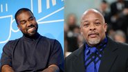Kanye West (Foto: Brad Barket/Getty Images) e Dr. Dre (Foto: Dimitrios Kambouris/Getty Images)