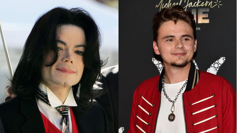 Michael Jackson (Foto: Justin Sullivan/Getty Images) e Prince Jackson (Foto: David Becker/Getty Images)