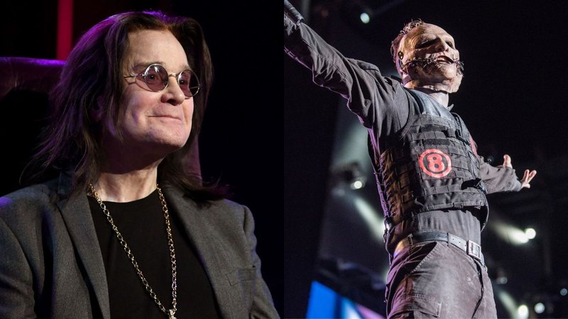 Ozzy Osbourne (Foto: Kevin Winter/Getty Images for iHeartMedia) e Corey Taylor (Foto: Raphael Dias/Getty Images)