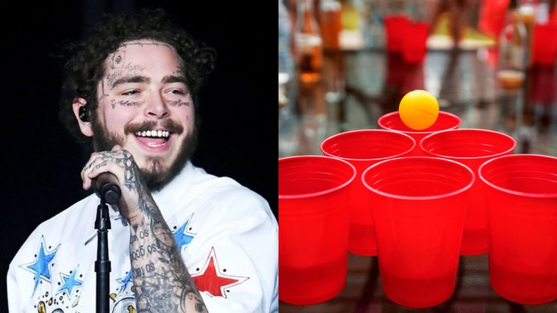 Post Malone (Kevin Winter/Getty Images) | Beer pong (Burst/Pexels)