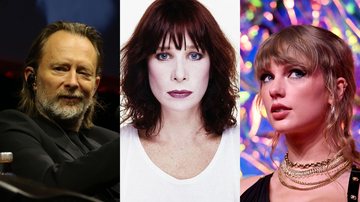 Thom Yorke (Foto: Elisabetta Villa/Getty Images), Rita Lee (Foto: Reprodução/Instagram) e Taylor Swift (Foto: Noam Galai/Getty Images)