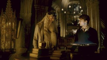 Daniel Radcliffe e Michael Gambon em 'Harry Potter' (Foto: Reprodução / Warner Bros. Pictures)