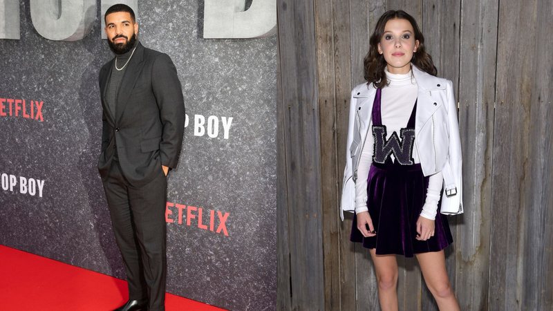 Drake e Millie Bobby Brown (Fotos: Getty Images)