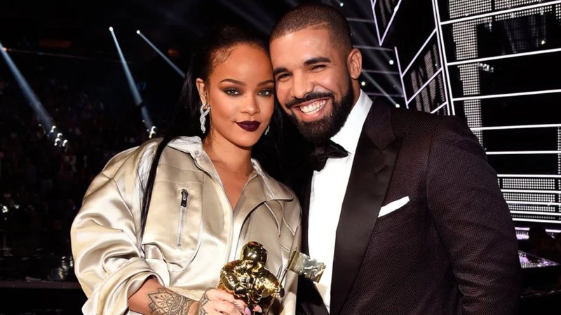 Drake e Rihanna no MTV VMA's 2016 (Foto: Kevin Mazur / WireImage)