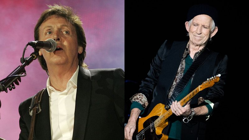 Paul McCartney (Foto: Jo Hale/Getty Images) e Keith Richards (Foto: Rich Fury/Getty Images)
