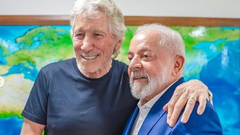 Roger Waters e Lula (Foto; reprodução/ Instagram @rogerwaters)