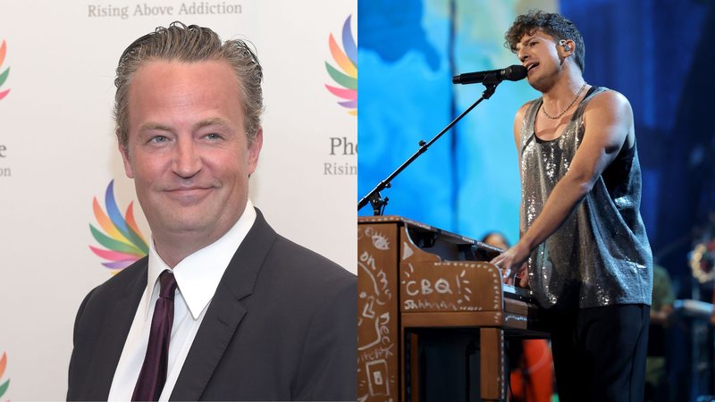 Matthew Perry e Charlie Puth (Fotos: Getty Images)
