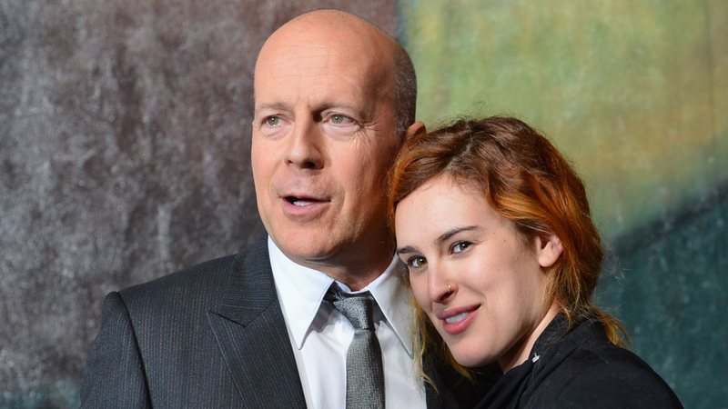 Bruce Willis e a filha Rumer Willis (Foto: Alberto E. Rodriguez/Getty Images)