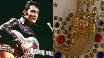 Imagem Colar 'Garra de leão' de Elvis Presley vai a leilão