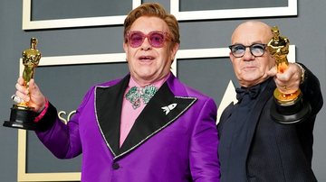 Elton John e Bernie Taupin (Foto: Rachel Luna/Getty Images)
