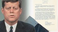 John F. Kennedy e a peça que foi a leilão (Getty Images/RR Auction/Reprodução TMZ)