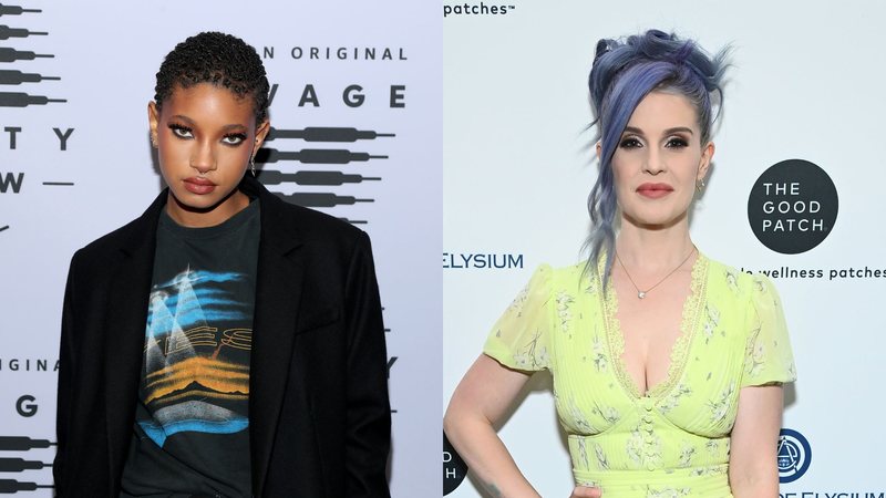 Willow Smith (Foto: Jerritt Clark/Getty Images for Savage X Fenty Show Vol. 2 Presented by Amazon Prime Video) e Kelly Osbourne (Foto: Araya Doheny/Getty Images for The Art of Elysium)