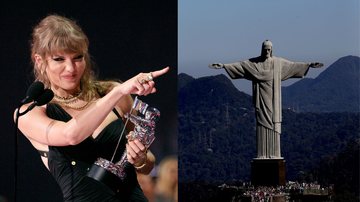Taylor Swift (Foto: Mike Coppola/Getty Images) | Cristo Redentor (Foto: Matthew Stockman/Getty Images)