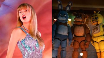 Nem Taylor Swift foi páreo para Five Nights at Freddy's nas bilheterias brasileiras (Fotos: Divulgação)