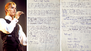 Manuscritos de David Bowie vão a leilão no Reino Unido (Getty Images/Omega Auctions/Reprodução Virgin Radio UK)