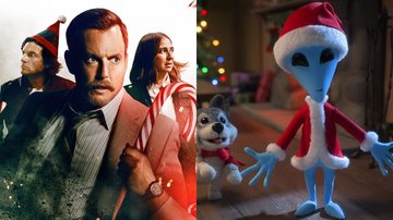 'Murderville: Quem Matou o Papai Noel?' e 'O X do Natal' (Fotos: Reprodução)