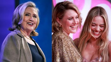 Hillary Clinton (Foto: Spencer Platt/Getty Images) | Greta Gerwig e Margot Robbie (Foto: Hanna Lassen/Getty Images)