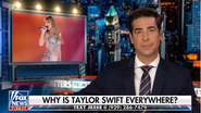 Jesse Watters apresenta teoria de que Taylor Swift trabalha para o governo americano (Foto: Reprodução)