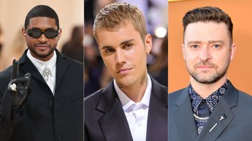 Usher (Foto: Theo Wargo/Getty Images) | Justin Bieber (Foto: Theo Wargo/Getty Images) | Justin Timberlake (Foto: Jerod Harris/Getty Images)