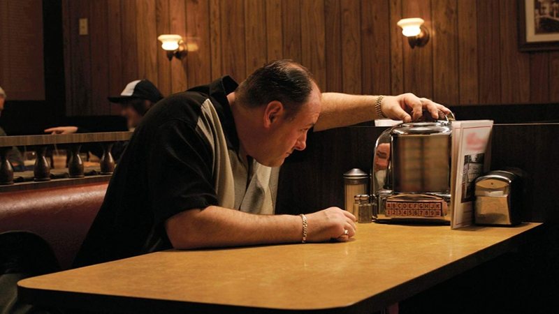James Gandolfini como Tony Soprano em Família Soprano (Foto: Divulgação)