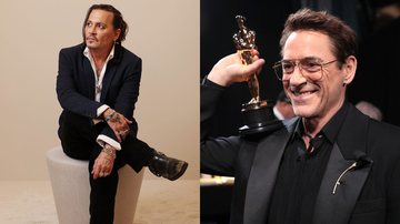 Johnny Depp (Foto: Tristan Fewings/Getty Images for The Red Sea International Film Festival) e Robert Downey Jr. (Foto: Al Seib/A.M.P.A.S. via Getty Images)