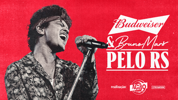 Bruno Mars: show beneficente é iniciativa da Budweiser com ONG Ação Pela Cidadania e acontece dia 1º de outubro em São Paulo (Divulgação)
