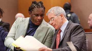 Young Thug e Brian Steel (Foto: Natrice Miller/The Atlanta Journal-Constitutional/Zuma)