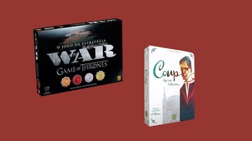 Com War de Game of Thrones e Coup, selecionamos alguns jogos de sucesso disponíveis em oferta no Mercado Livre para você se divertir com os amigos - Créditos: Reprodução/Mercado Livre