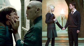 Daniel Radcliffe, Ralph Fiennes e Evanna Lynch em Harry Potter (Foto: Reprodução)