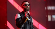 Adam Levine durante o show do Maroon 5 no Festival Capital FM (Foto: Isabel Infantes / AP)