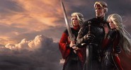 Aegon, Rhaenys e Visenya Targaryen (Reprodução: Mundo de Gelo e Fogo, 2014)