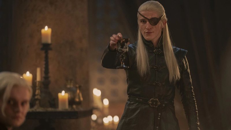 Ewan Mitchell como Aemond Targaryen (Foto: Reprodução/HBO)