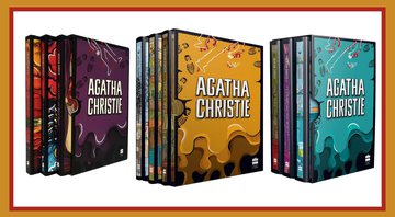 Capa dos boxes com obras de Agatha Christie - Reprodução / Amazon