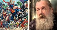 Liga da Justiça (Foto: Reprodução/DC Comics) e Alan Moore (Foto: Reprodução/YouTube)